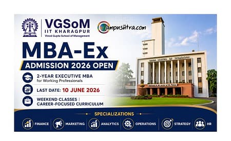 VGSoM IIT kharagpur Opened Application for MBA-Ex Admission 2026 Indian Institute of Technology