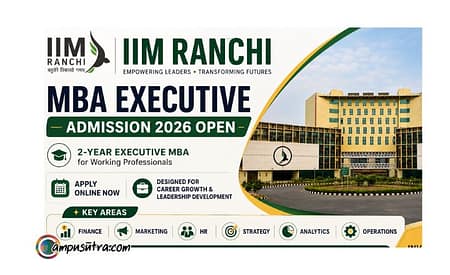 IIM Ranchi MBA (Executive) Admission 2026, Apply Online Executive MBA Admission 2026