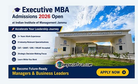 IIM Jammu Executive MBA Admission 2026. Apply online Executive mba admission