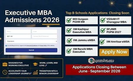 Executive MBA Admissions 2026 Batch : Top B Schools Closing Applications Executive MBA Admissions 2026
