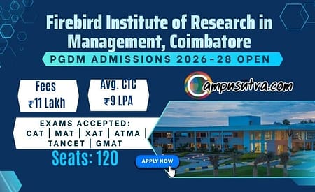 Firebird Institute of Research in Management PGDM Admission 2026 FIREBIRD Institute Admission