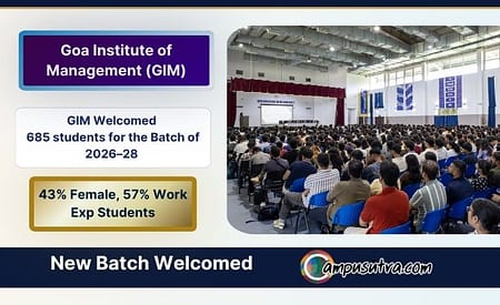 GIM Goa’s New PGDM Batch: 43% Female, 57% Work Exp Students GIM New batch