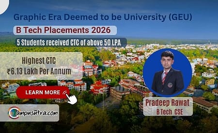 Graphic Era Deemed to be University Secures Stellar Placements; Top Package 61.3 LPA