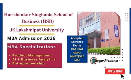 Harishankar Singhania School of Business (HSB) MBA Admission 2026 HSB MBA Admission