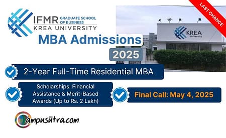 IFMR GSB MBA Admissions 2025. Application Closing Soon IFMR Apply