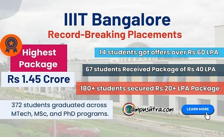 Record Breaking placements at IIIT Bangalore International Institute of Information Technology Bangalore