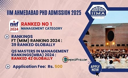 IIM Ahmedabad PhD Admission 2025 IIM Ahmedabad PhD Admission