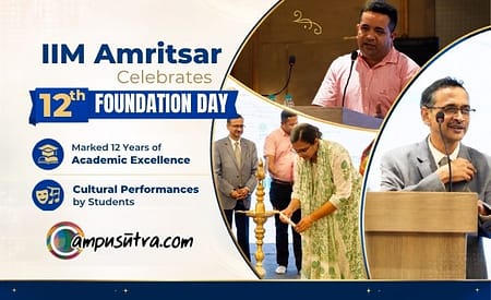 IIM Amritsar Celebrates 12th Foundation Day with Grandeur and Gratitude IIM Amritsar foundation day