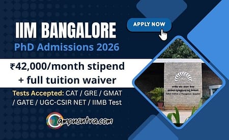 IIM Bangalore PhD Admissions 2026. Application Closing Soon PhD Admissions 2026