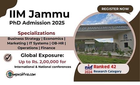 IIM Jammu Opens Application for PhD Admission 2025 Indian Institute of Management Jammu