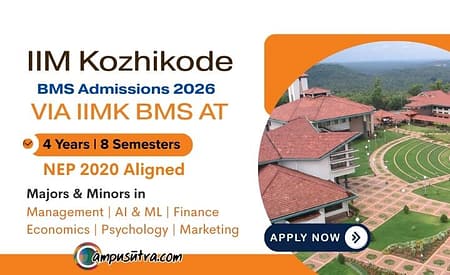 IIM Kozhikode Opens Application for BMS Admission 2026 VIA IIMK BMS AT