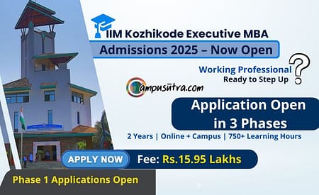 IIM Kozhikode Starts Application for its Executive MBA Admissions IIM Kozhikode Executive MBA