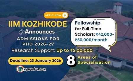IIM Kozhikode Announces Admissions for PhD programme IIM Kozhikode PhD