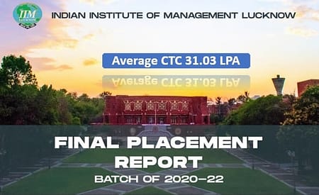 IIM Lucknow Placement Report 2022. IIM Lucknow Placements