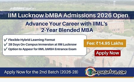 IIM Lucknow Opened Applications for 2nd bMBA Batch 2026 bMBA Admission