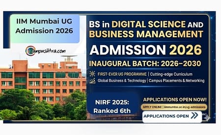 IIM Mumbai opened Application for the BS in Digital Science and Business Management Batch 2026 IIM Mumbai Admission 2026