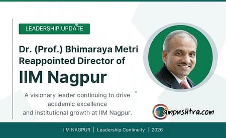 Dr. Prof Bhimaraya Metri reappointed Director of IIM Nagpur IIM Nagpur Director