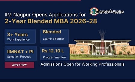 🎓Admission Alert: IIM Nagpur Invites Applications for 2-Year Blended MBA IIM Nagpur Applications
