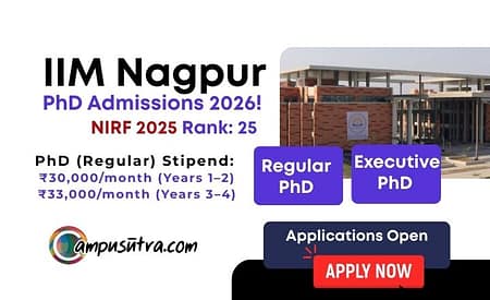 IIM Nagpur PhD Admission 2026. Application Open IIM Nagpur admission