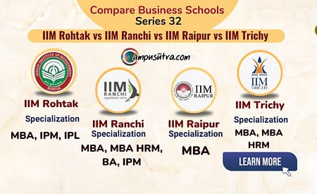 Compare Business School: IIM Rohtak vs IIM Ranchi vs IIM Raipur vs IIM Trichy IIM Rohtak vs IIM Ranchi