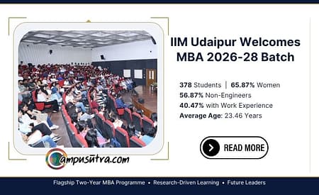 65.87% Women in IIM Udaipur’s New MBA 2026-28 Cohort IIM Udaipur