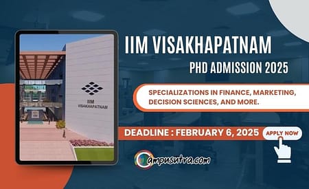 IIM Visakhapatnam PhD Admission. Application 2025 Open IIMV