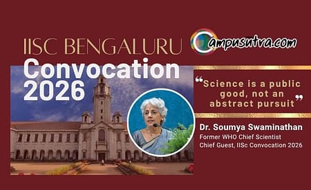 The True Purpose : Science is a Public Good, Not an Abstract Pursuit – Dr. Soumya Swaminathan Emphasizes. IISc Convocation