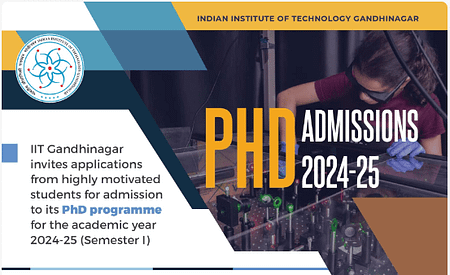 IIT Gandhinagar PhD admission 2024 IIT Gandhinagar PhD admission 2024