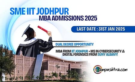 SME IIT Jodhpur Admission 2025, MBA Application Open MBA in FinTech