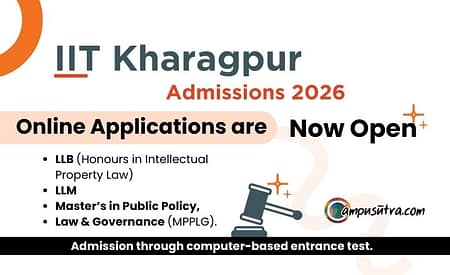 IIT Kharagpur opens admissions for law & public policy Batch 2026 IIT Kharagpur
