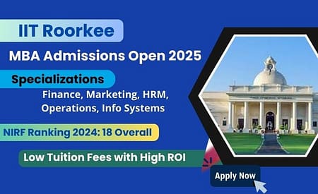 DMS IIT Roorkee Admission 2025. MBA Application Open MBA Application