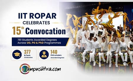 IIT Ropar awards degrees to 761 students in its 15th convocation IIT Ropar Convocation 2026
