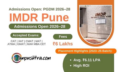 IMDR Pune Admission 2026. Applications Open