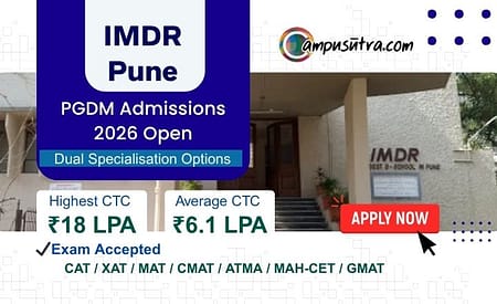IMDR Pune PGDM Admission 2026: Now Open IMDR Apply