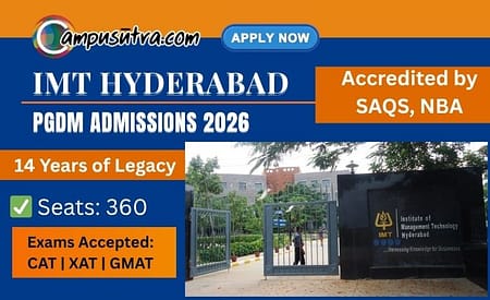 IMT Hyderabad PGDM Admissions 2026. Fees & Placements IMT Hyderabad Applications