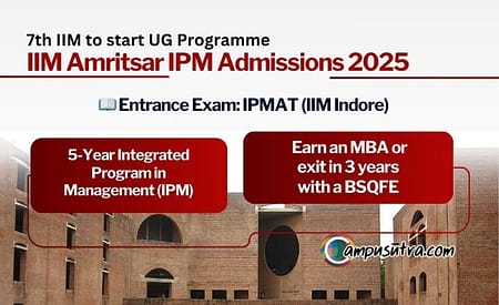 IIM Amritsar IPM Admission 2025 Integrated BBA