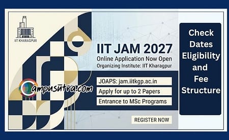 IIT Kharagpur Begins IIT JAM 2027 Online Application via JOAPS JAM 2027