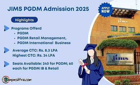 JIMS PGDM Admission 2025. Apply Online JIMS PGDM Admissions