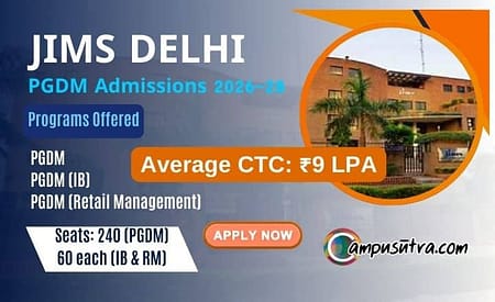 JIMS PGDM Admission 2026. Application Open JIMS PGDM Admissions