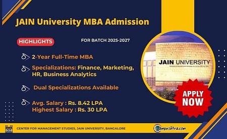 Jain University MBA Admission 2025. Apply Now Jain University MBA Admission