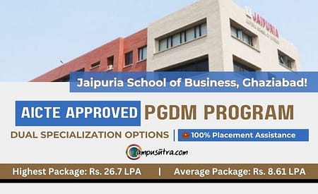 Jaipuria School of Business, Ghaziabad PGDM admission Jaipuria School of Business