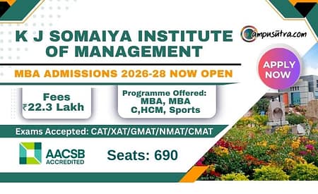 K J Somaiya Institute MBA Admission 2026. Application Closing Soon