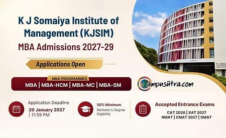 K J Somaiya Institute of Management (KJSIM) MBA Admission 2027 K J Somaiya Institute of Management