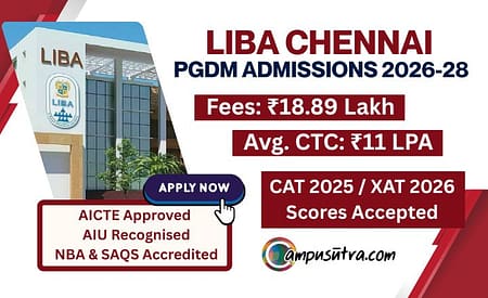 LIBA Admission 2026: PGDM Application Open