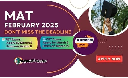 MAT Feb 2025 registration begins for PBT, CBT Exam MAT 2025