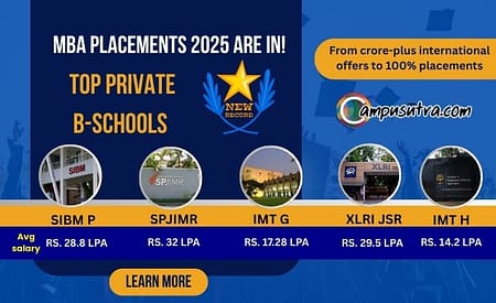 MBA Placements 2025: Salary offered at Top Private B Schools of India