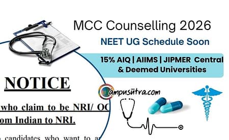 NEET UG Counselling 2026: MCC Schedule Releasing Shortly MCC Counselling 2026