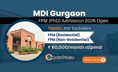 MDI Gurgaon FPM Admission 2026. Application Date Extended MDI Apply