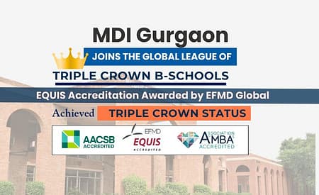 MDI Gurgaon Joins the Global League of Triple Crown MDI Triple crown