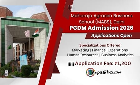 Maharaja Agrasen Business School PGDM Admission 2026 Maharaja Agrasen Business School